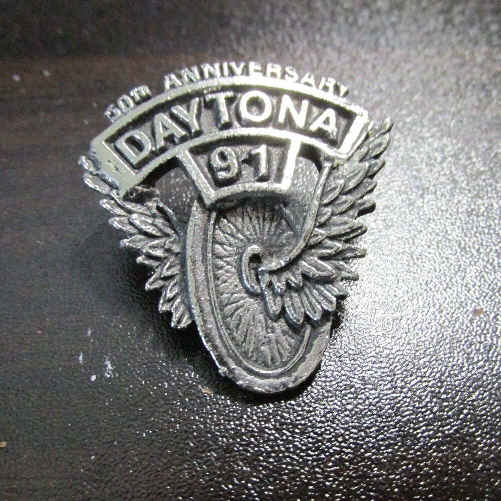 Vintage Daytona Bike Week 1991 50th Anniversary Pin